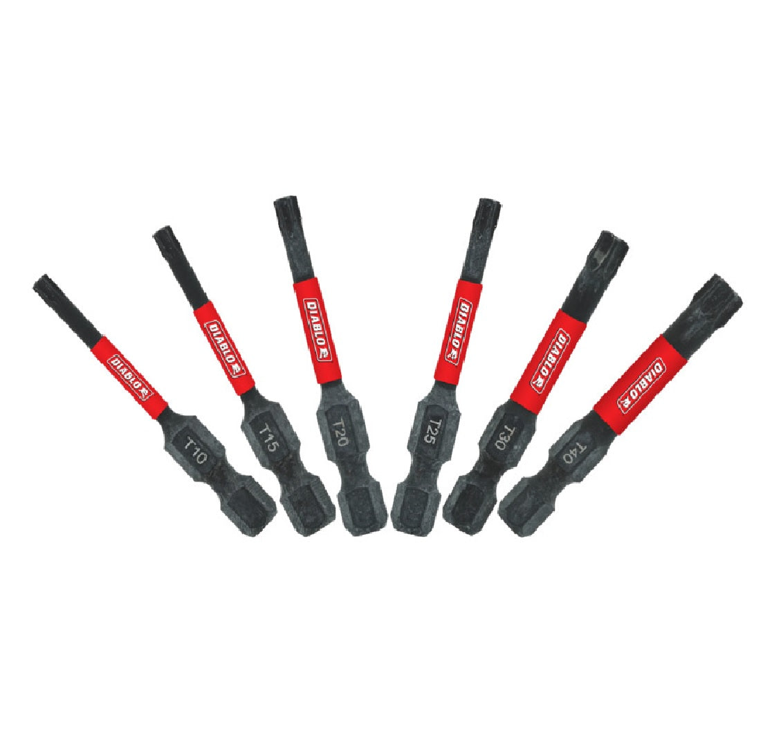 Diablo DTV2-S6 Torx Drive Bit Assorted Pack, 2 Inch