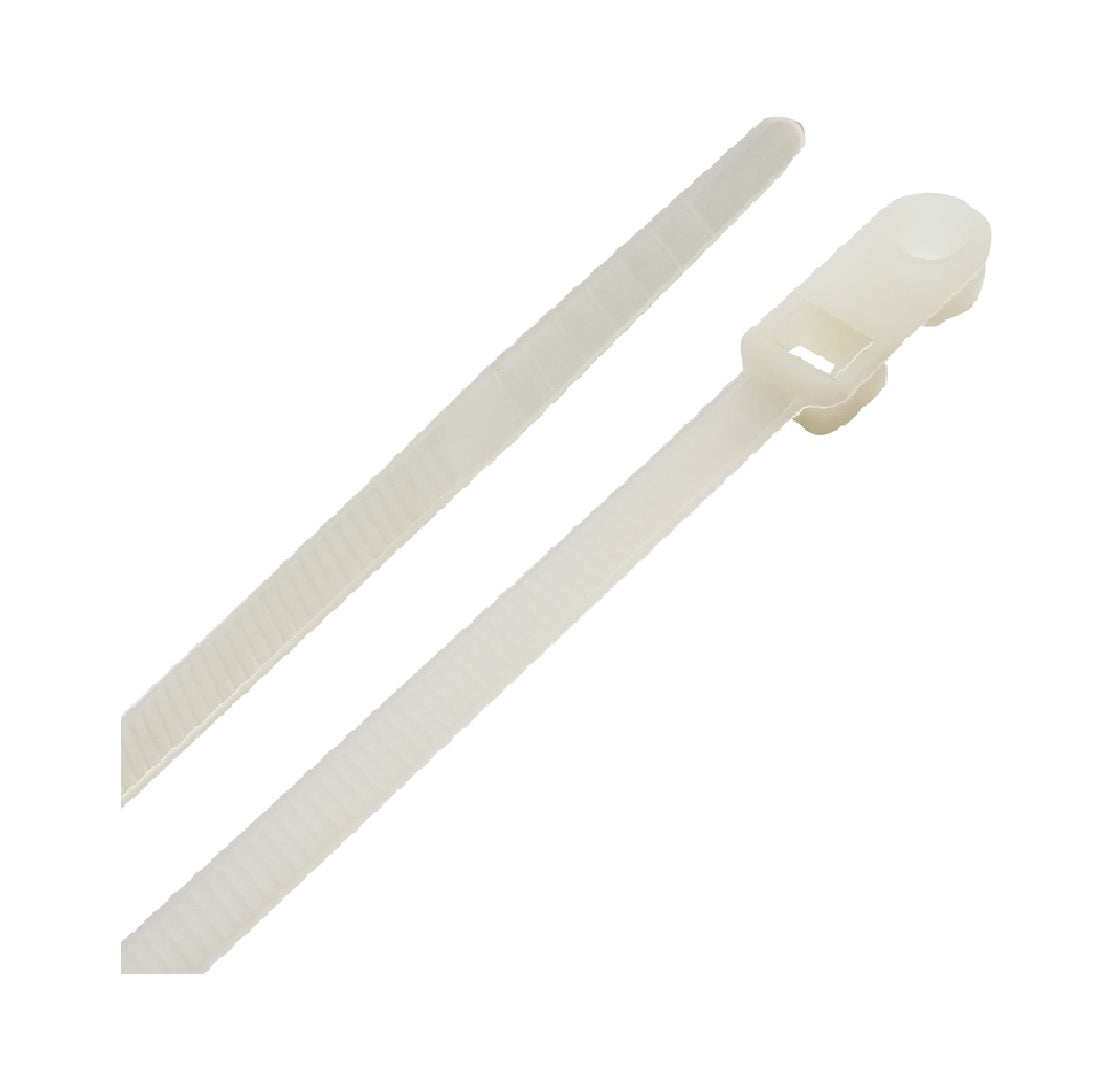 Steel Grip MT-S-200-8-N20 Self-Locking Cable Tie, White