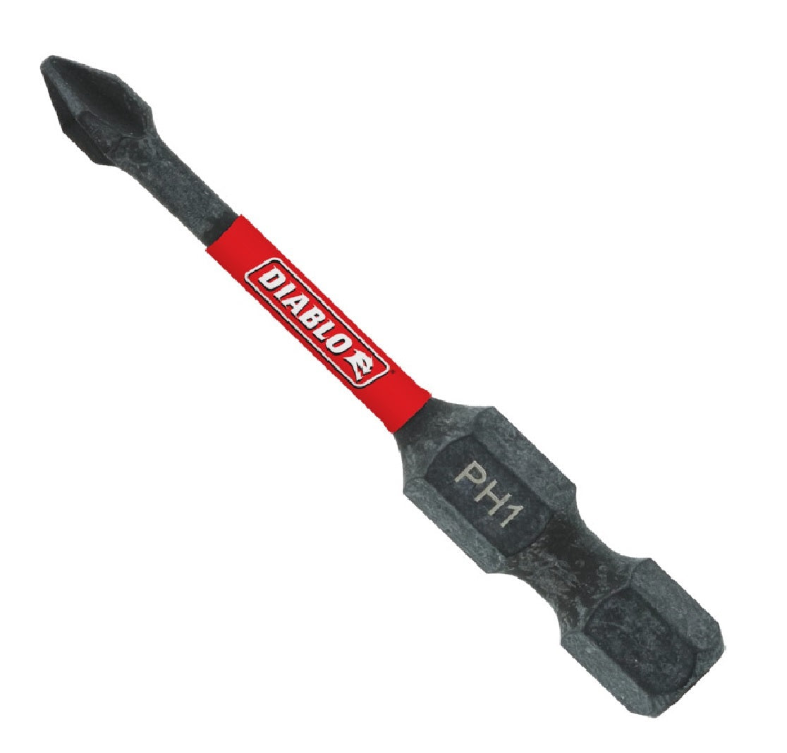 Diablo DPH12P1 Phillips Drive Bit, Number 1, 2 Inch