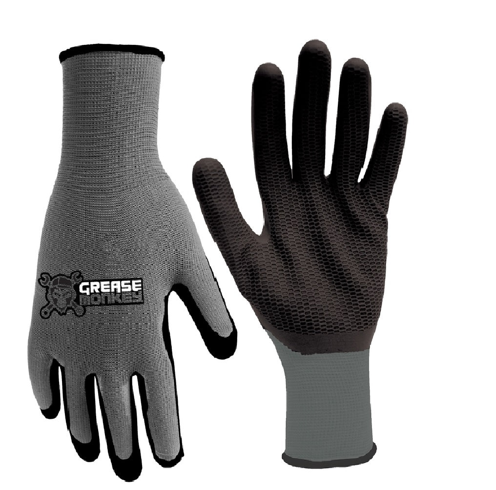 Grease Monkey 2590226 Grip Gloves, Latex — LIfe and Home