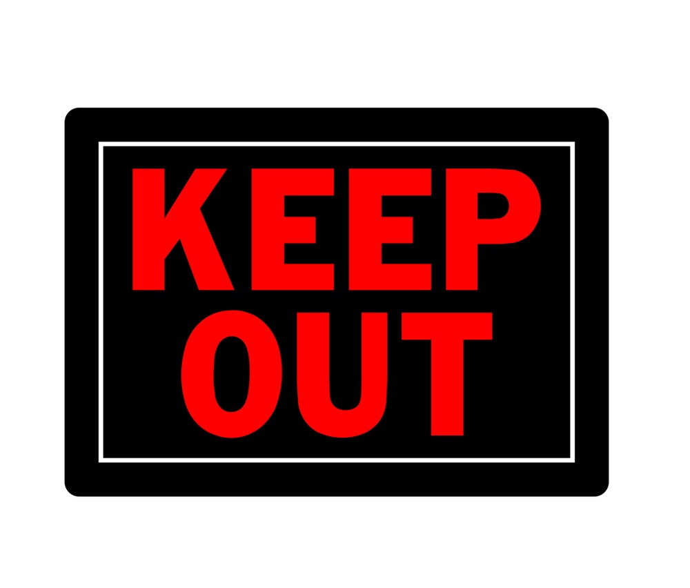 Hillman 840139 English Do Not Enter Sign, 10" x 14", Black