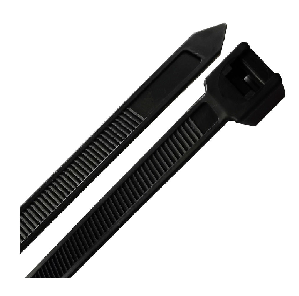 Home Plus EHD-610-24-BK Self-Locking Cable Tie, Black