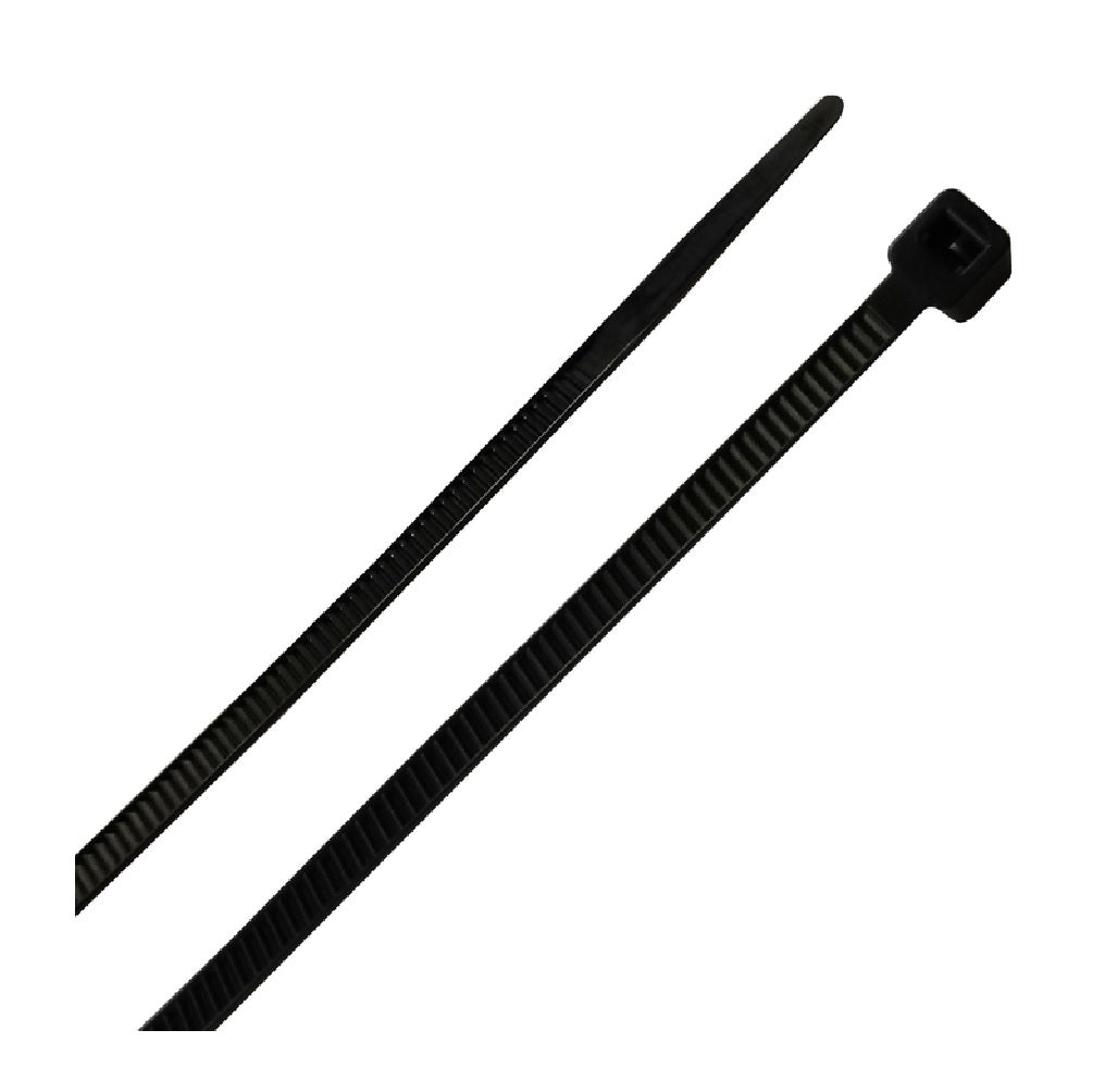 Home Plus LH-M-100-4-BK Self-Locking Cable Tie, Black