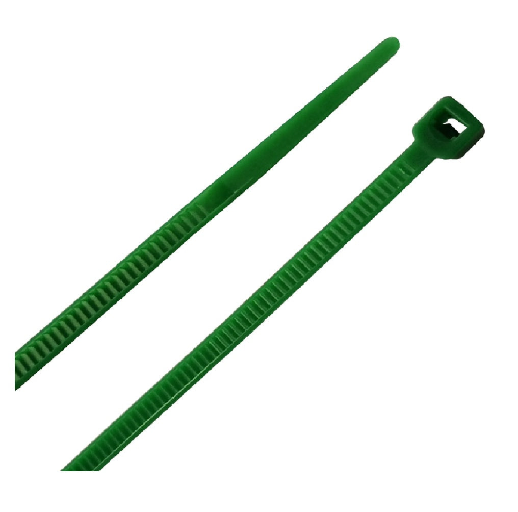 Home Plus LH-M-100-4-GN Self-Locking Cable Tie, Green