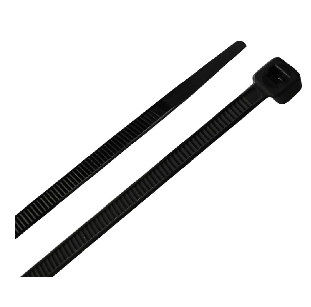 Home Plus LH-S-200-8-BK Self-Locking Cable Tie, Black