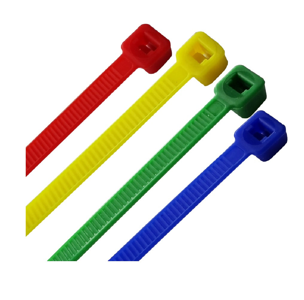 Home Plus LH-S-200-8-MU Self-Locking Cable Tie, Multicolored