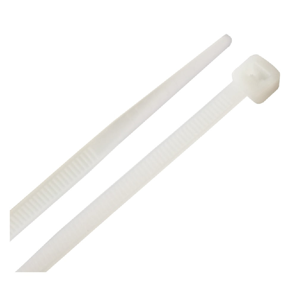 Home Plus LH-S-200-8-N Self-Locking Cable Tie, White