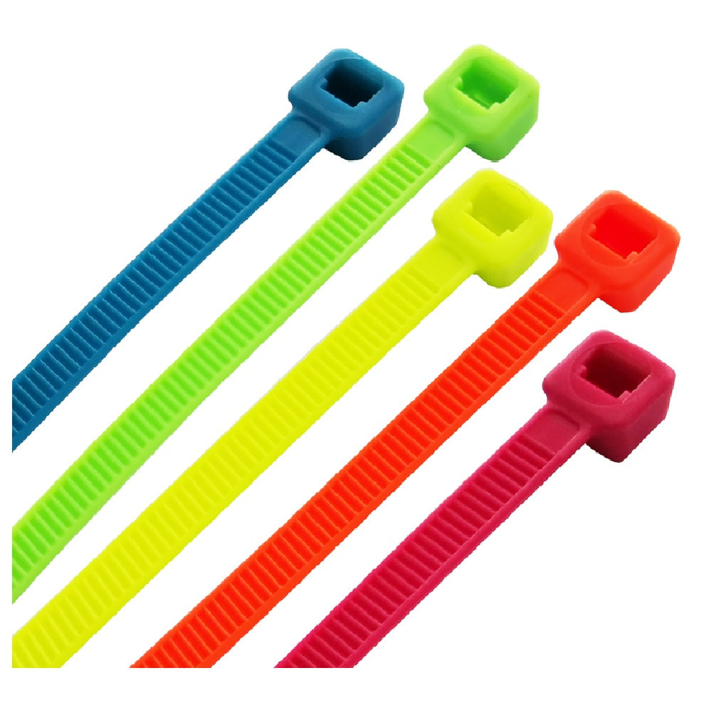 Steel Grip 75S-200-8-MUC Self-Locking Cable Tie, Assorted