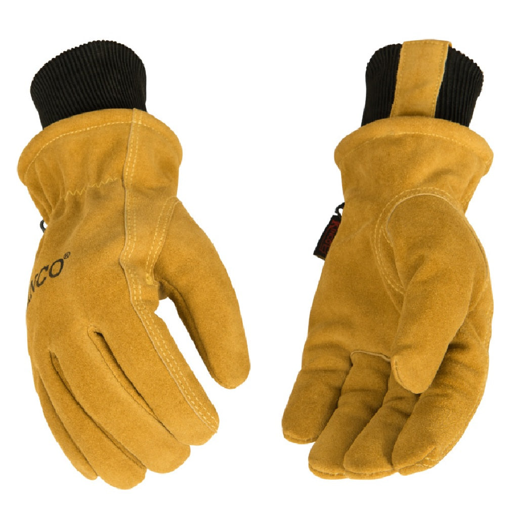 Kinco 350HKP-XL Lined Water-Resistant Driver Cowhide Gloves