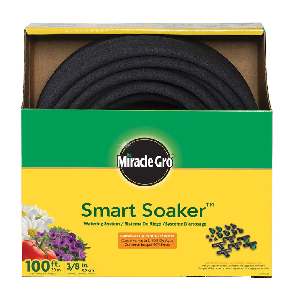 Miracle-Gro SMG13051 Smart Soaker Soaker Hose, Black