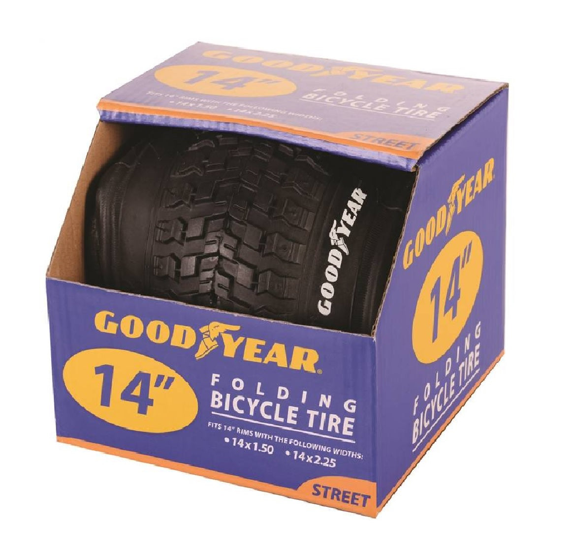 Goodyear 91104 14" Folding Bicycle Tire, Black