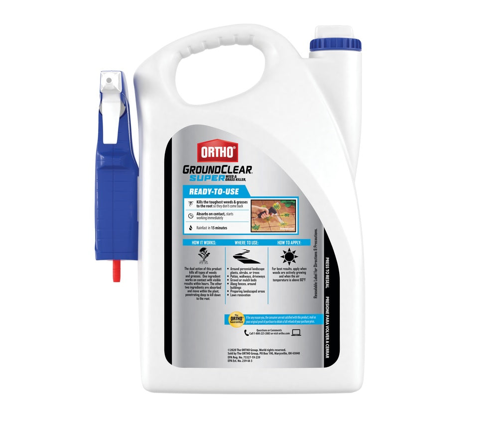 Ortho 4652605 GroundClear Weed and Grass Killer RTU Liquid, 1 gal.