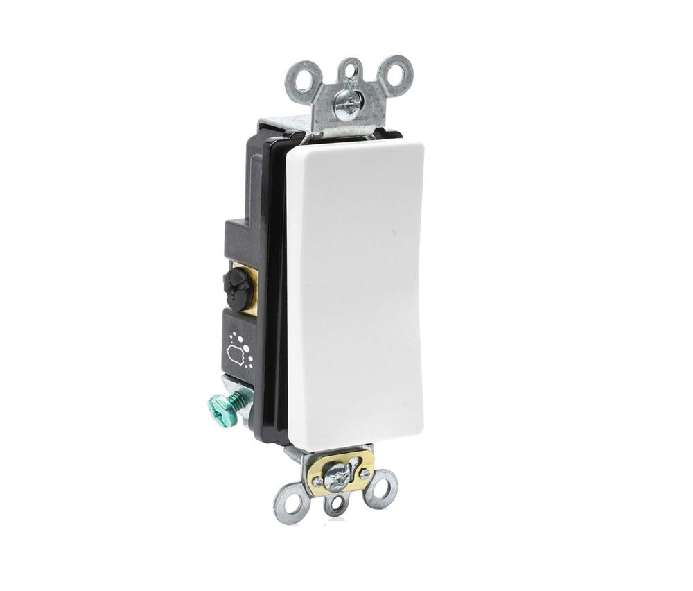 Leviton A5623-02W 3-Way Antimicrobial Treated Rocker Switch, White