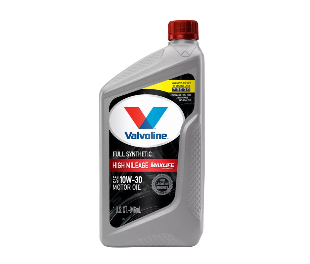 Valvoline VV180 10W30 Full Synthetic High Mileage Motor Oil, 1 Quart