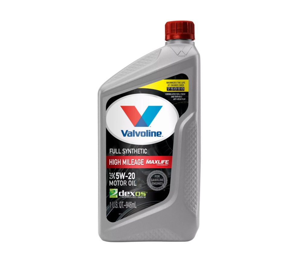 Valvoline 849644 5W20 Full Synthetic High Mileage Motor Oil, 1 Quart