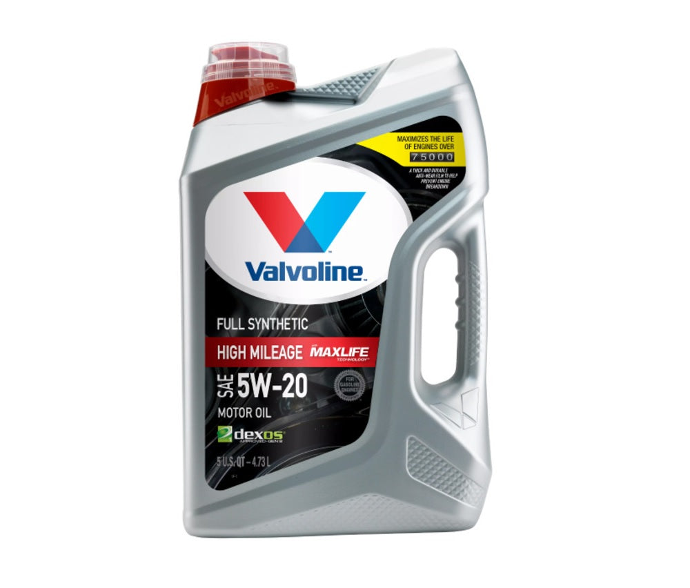 Valvoline 881171 5W20 Full Synthetic High Mileage Motor Oil, 5 Quart