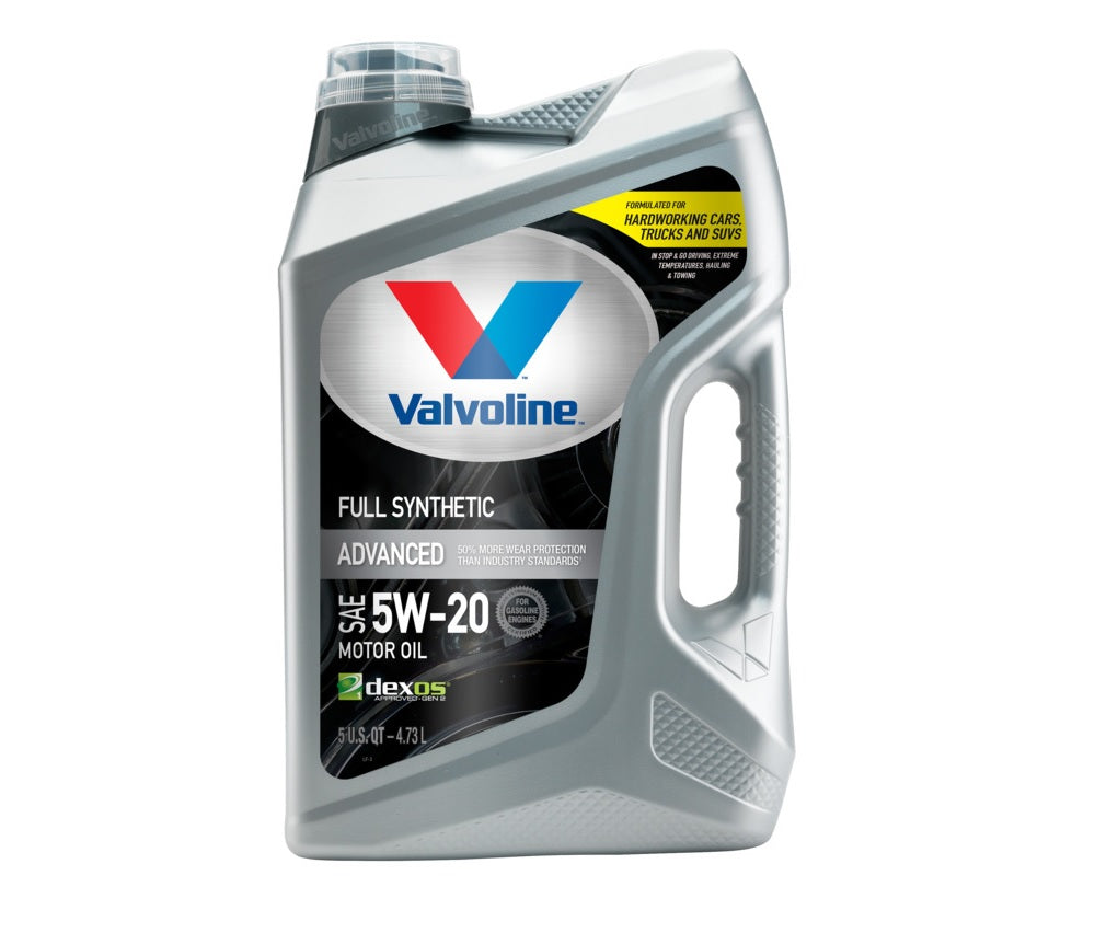 Valvoline 881147 5W20  Advanced Full Synthetic Motor Oil, 5 Quart