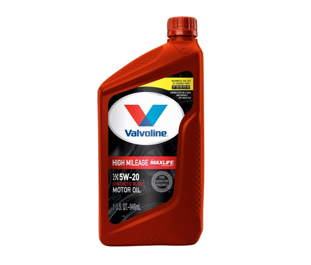 Valvoline 609506 5W-20 Synthetic High Mileage Blend Motor Oil, 1 Quart