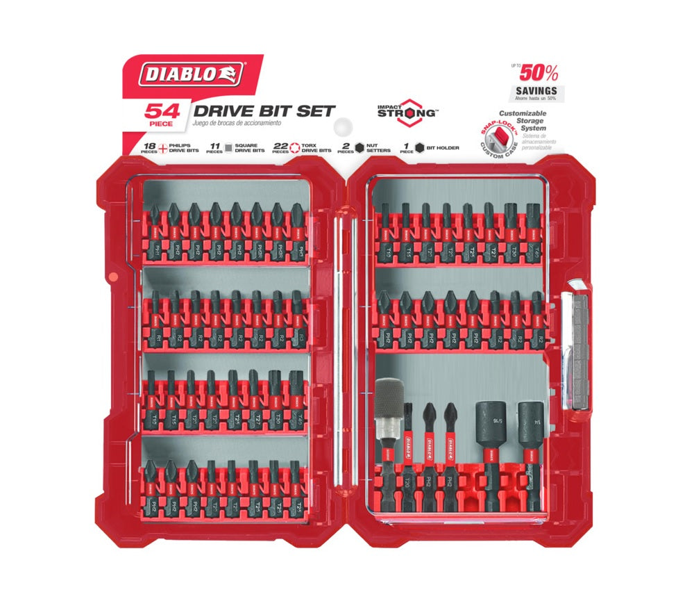 Diablo DSC-S54 Screwdriving Set, 54 piece