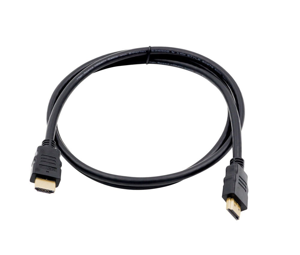 Powerzone ORHDMI03 High Speed HDMI Cable, 4', Black