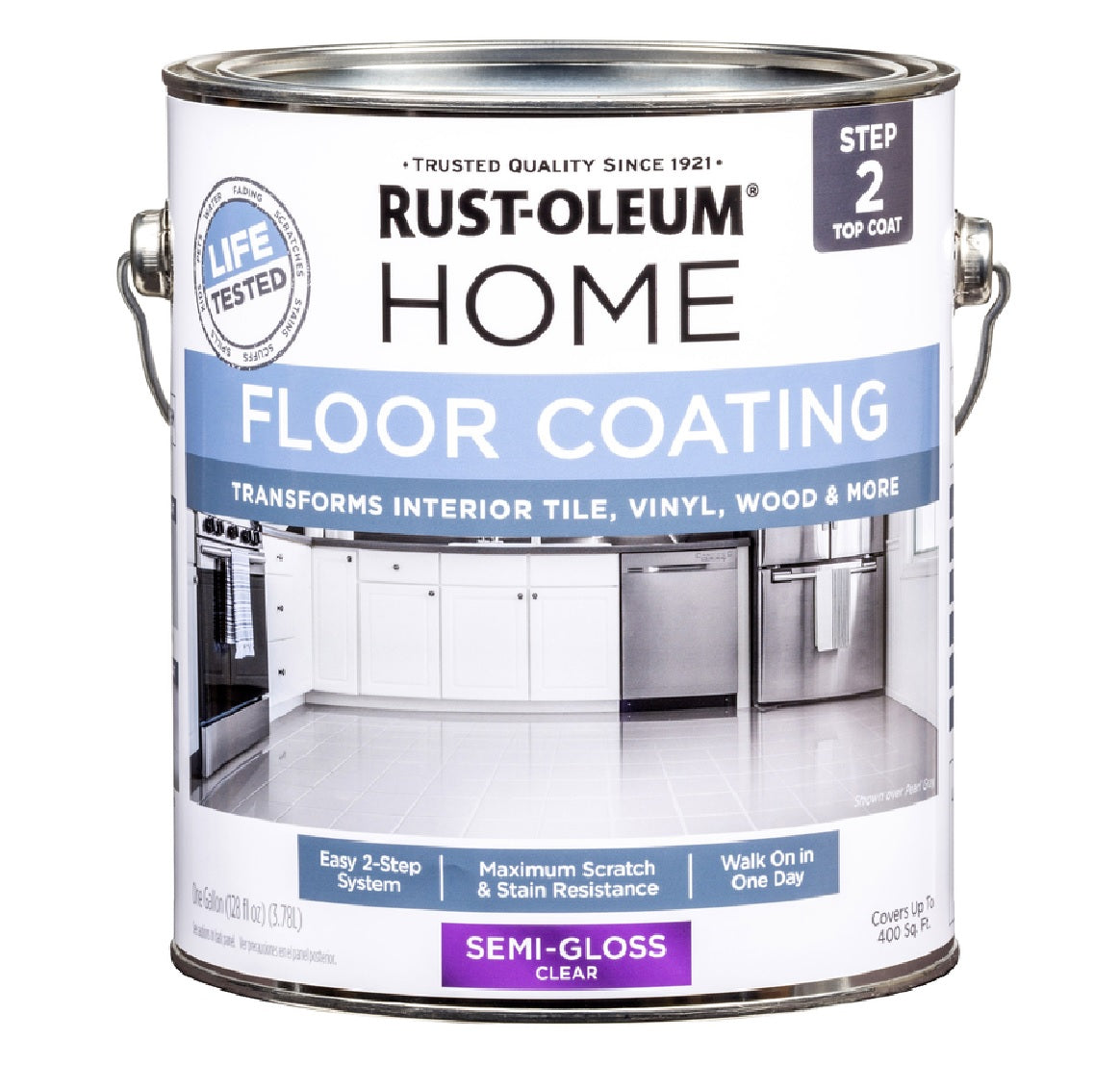 Rust-Oleum 358584 Home Top Coat Semi-Gloss Floor Paint