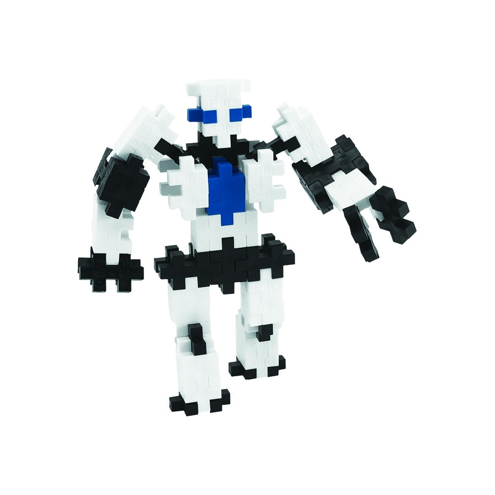 Plus-Plus 04130 Robot Building Blocks, Black/Blue/White, 70 pc