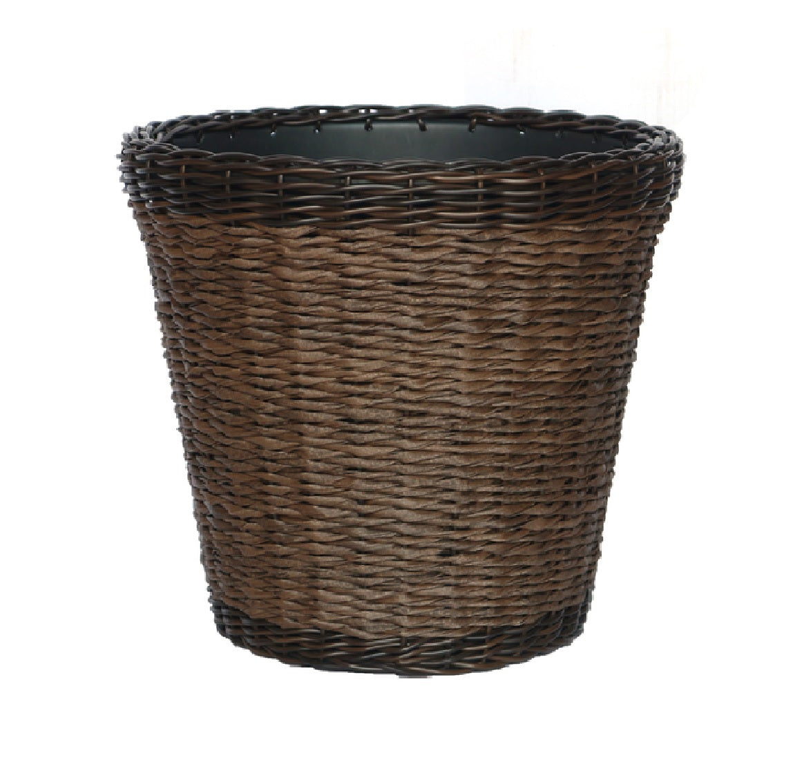 Infinity 45028-L Woven Wicker Bell Planter, Brown