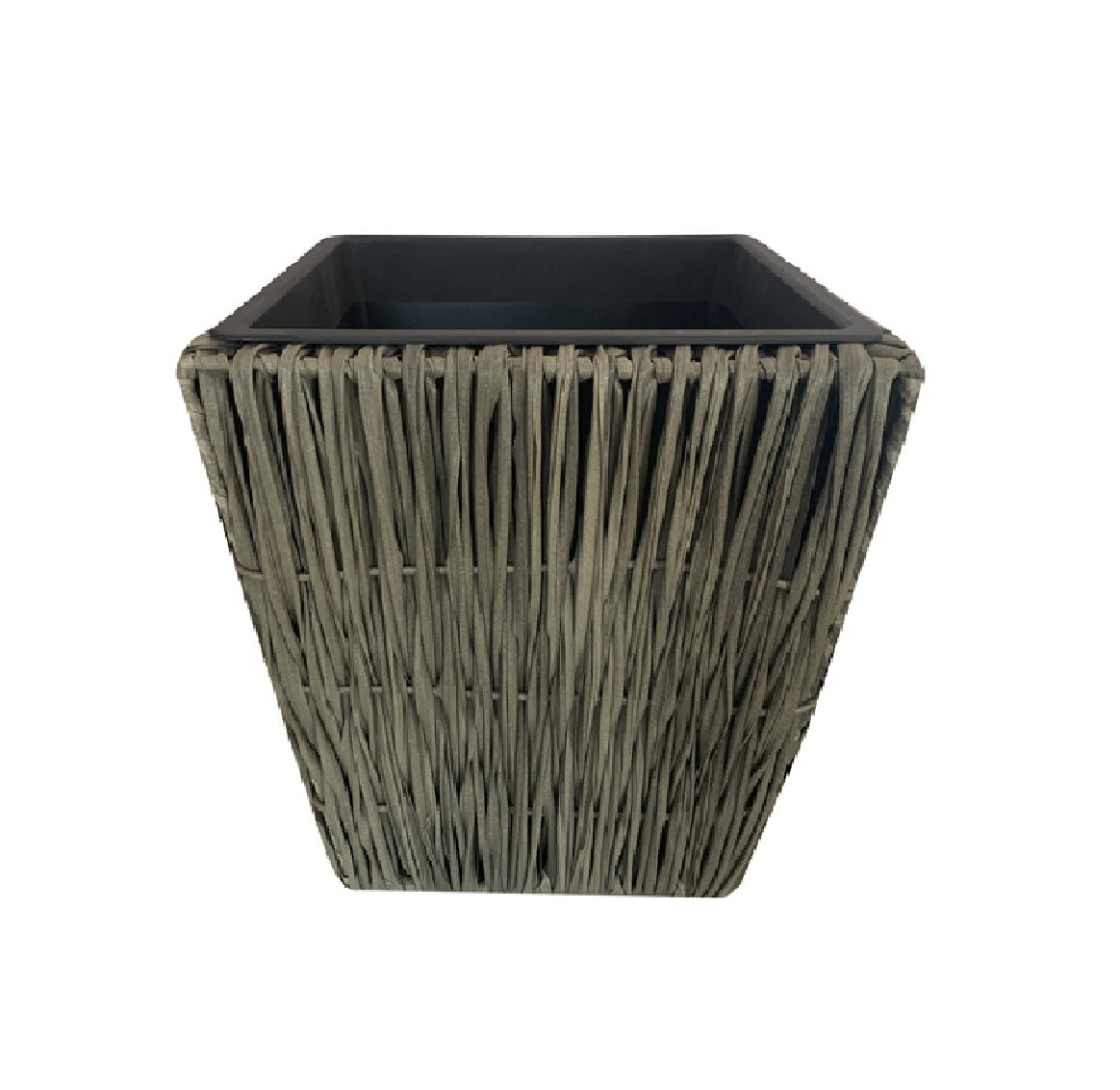 Infinity 106533M Wicker Square Planter, Plastic