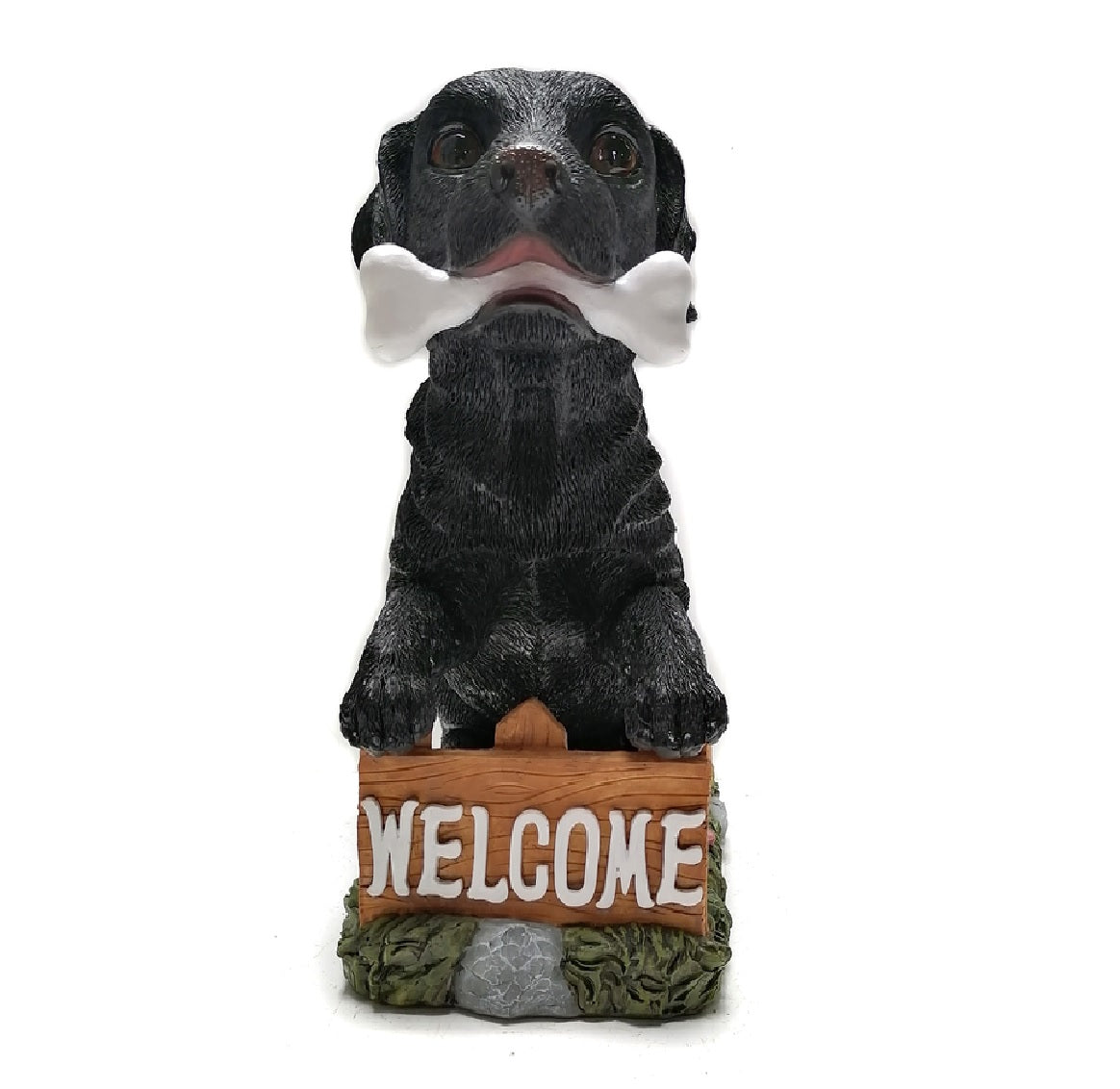 Infinity CA106776 Welcome Lab Dog Statue, Polyresin