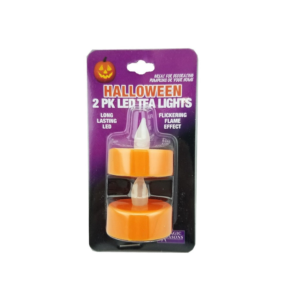 Shawshank 702199-12 Scent Flameless LED Tea Lights, Orange