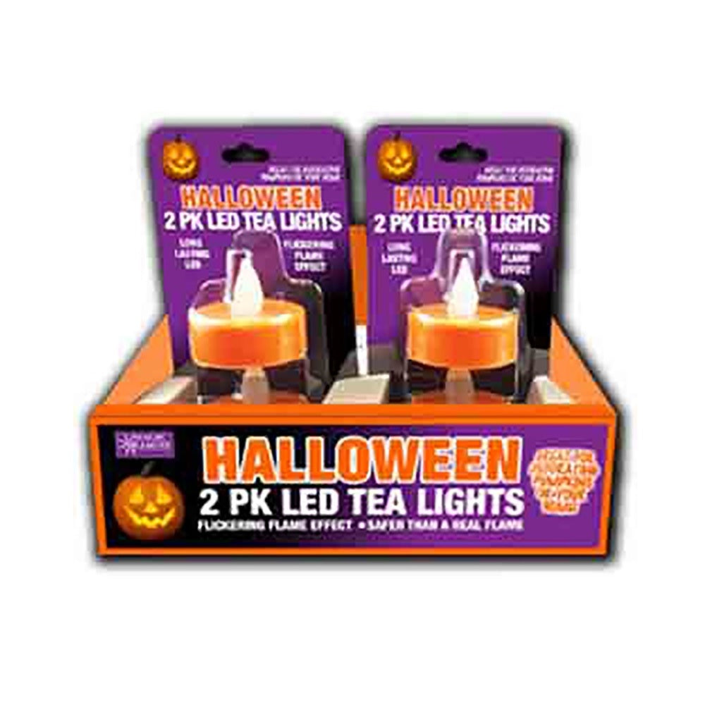 Shawshank 702199-12 Scent Flameless LED Tea Lights, Orange