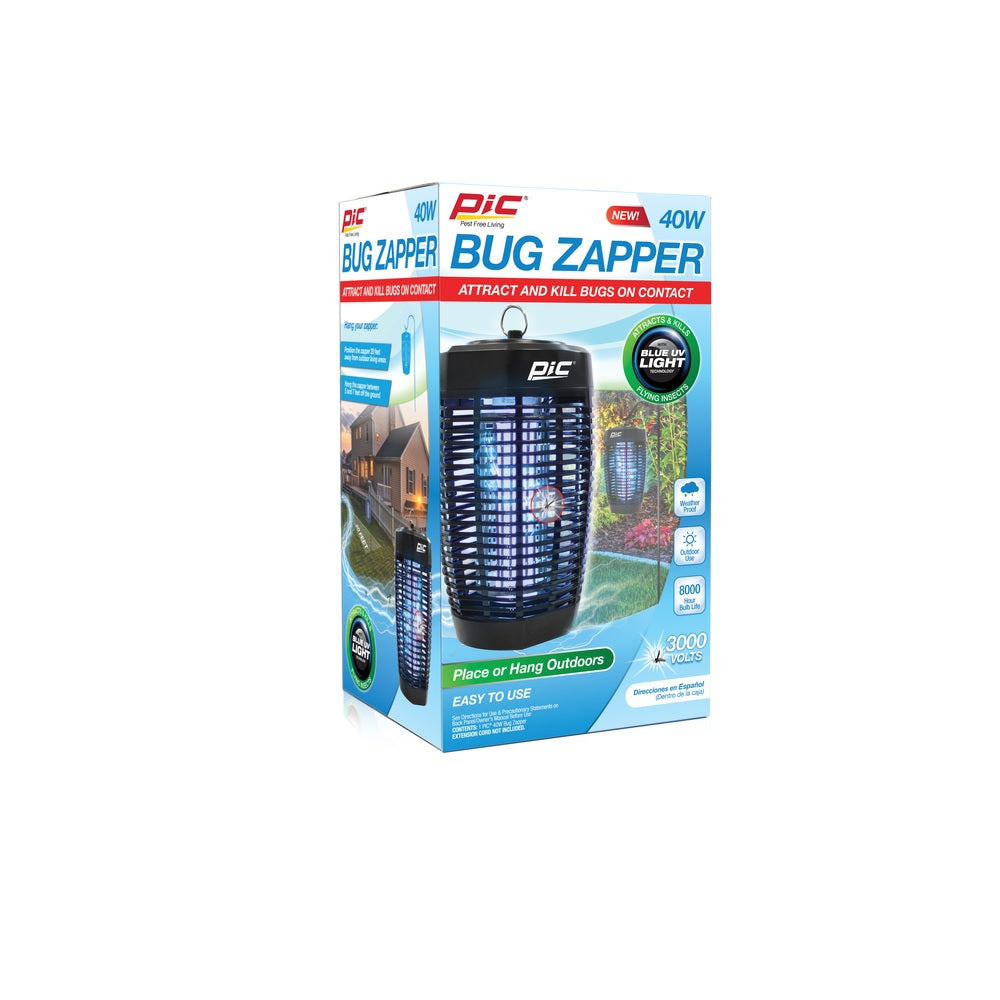 PIC 40W-ZAPPER Outdoor Insect Killer, 40 watt