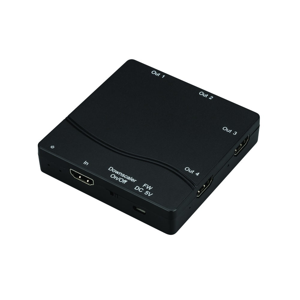 Monster JHIU0127 Just Hook It Up HDMI Splitter, Black