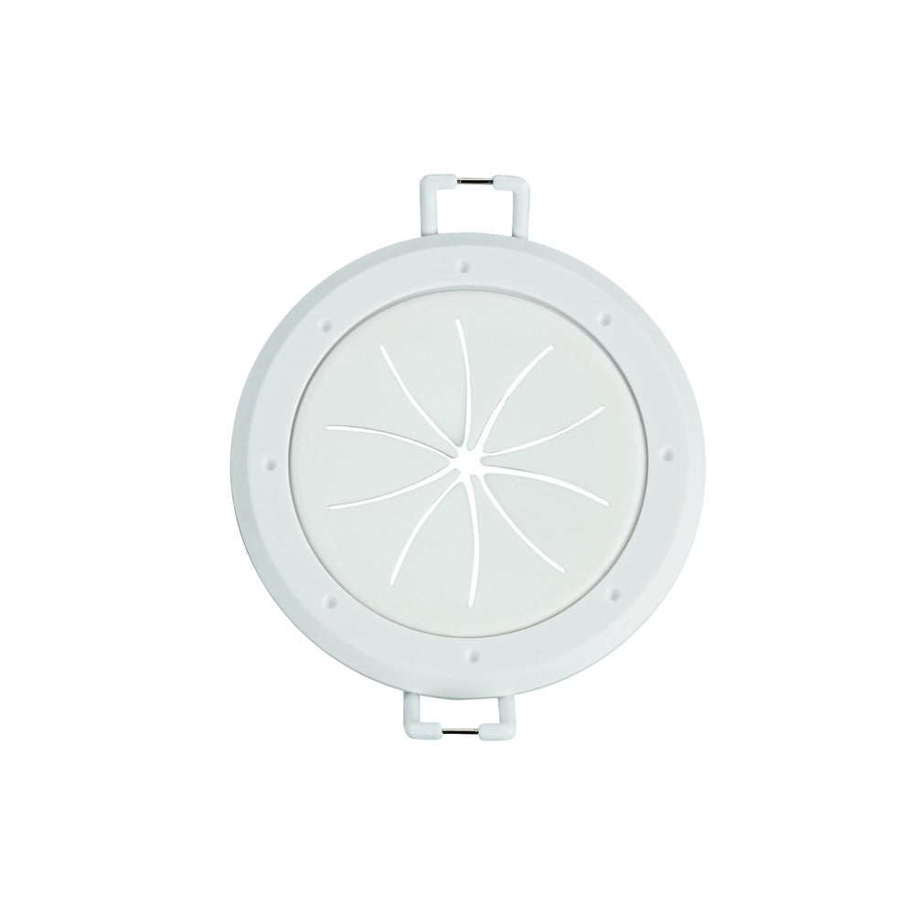 Monster JHIU0132 Spring Lock Cable Pass Wall Plate, White