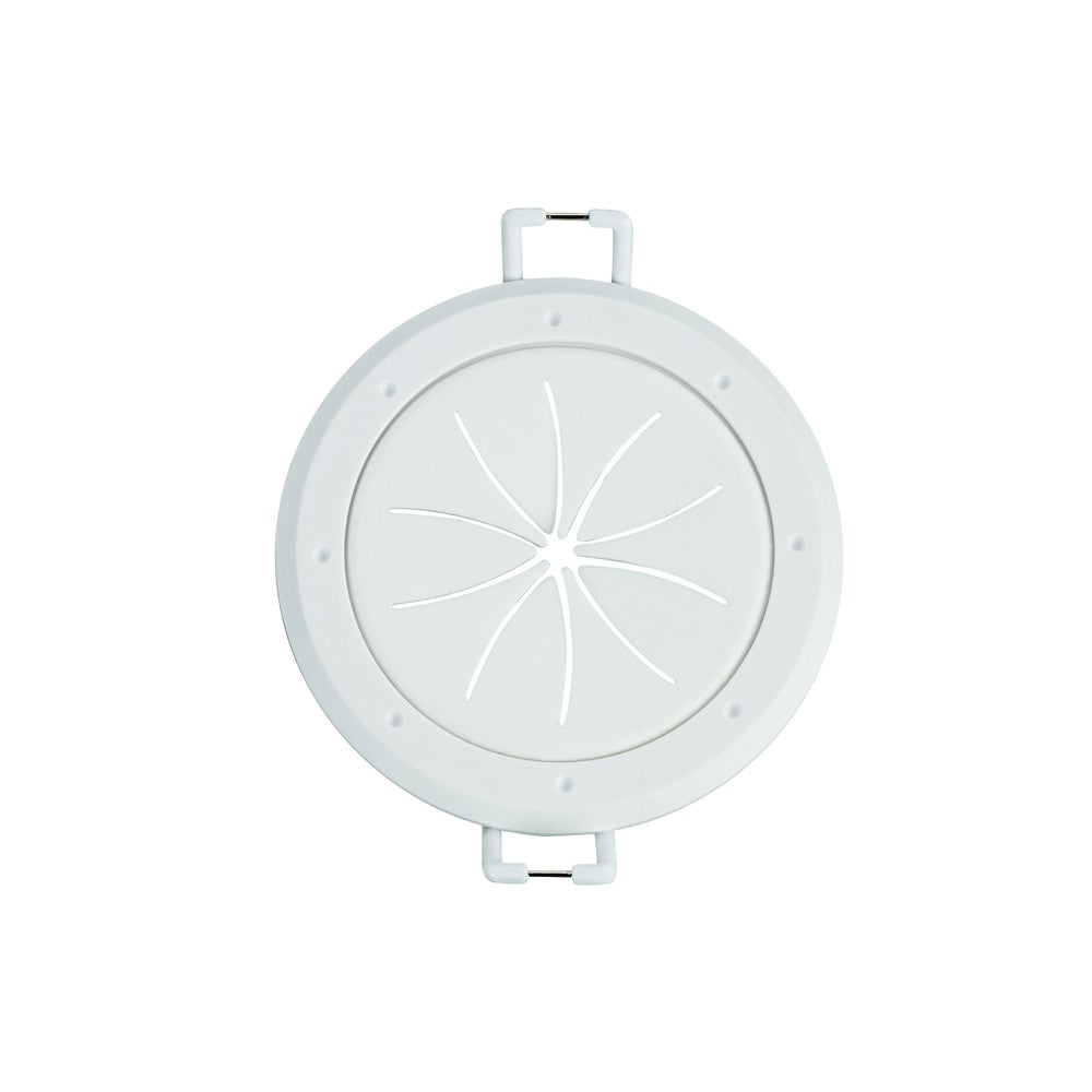 Monster JHIU0132 Spring Lock Cable Pass Wall Plate, White