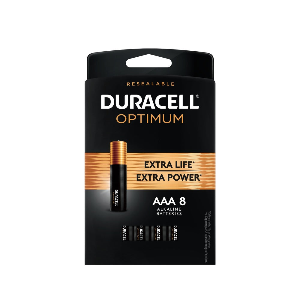 Duracell OPT24B8 AAA Alkaline Batteries, 8 pk Carded