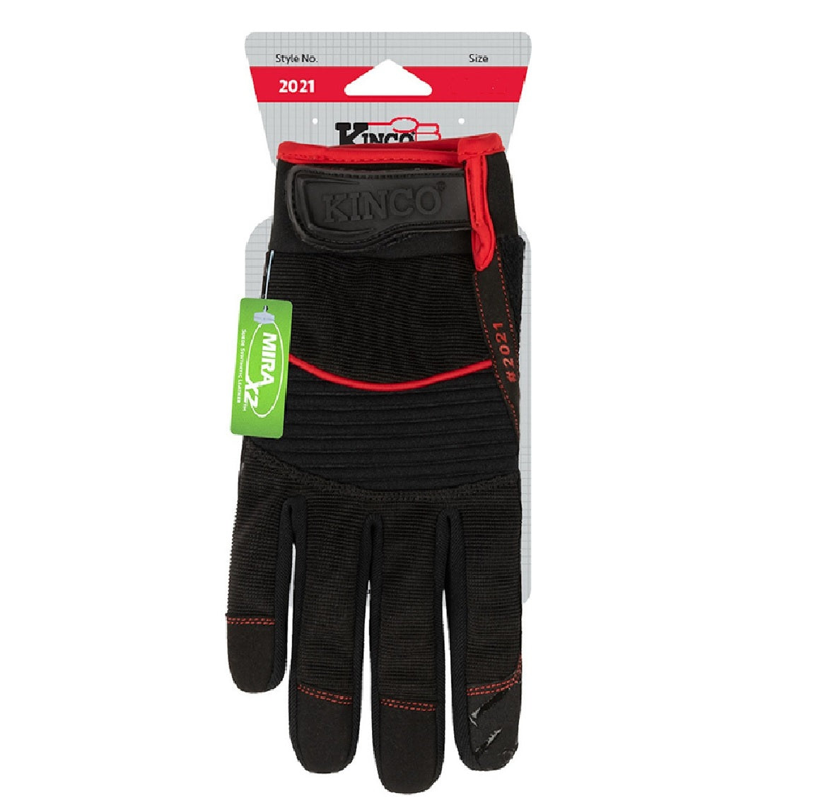 Kinco 2021-M Handler Men's Hybrid Work Gloves, Medium