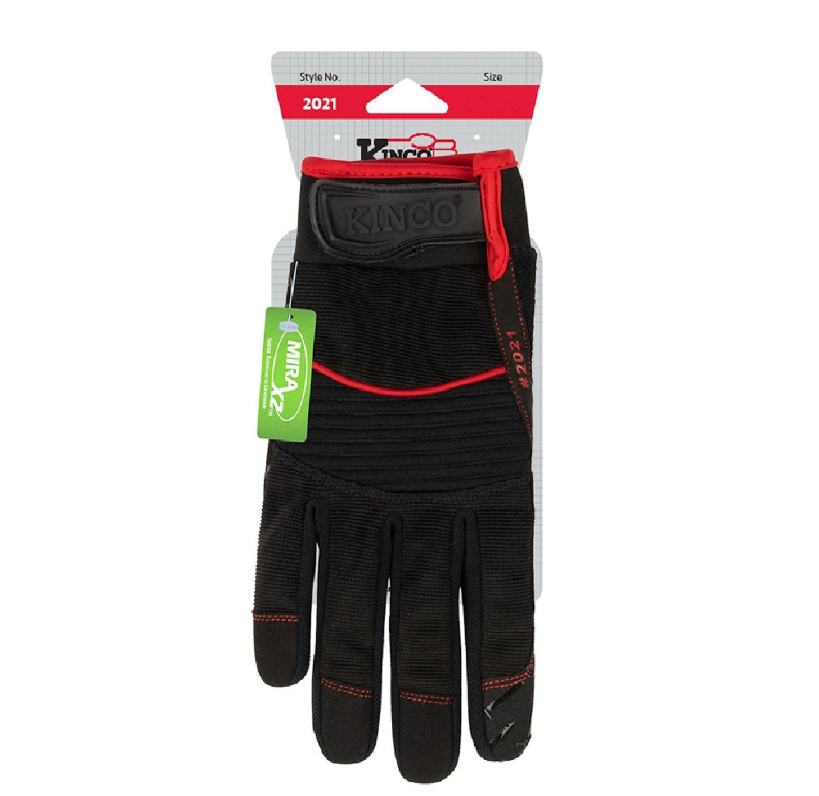 Kinco 2021-L Handler Men's Hybrid Work Gloves, Large