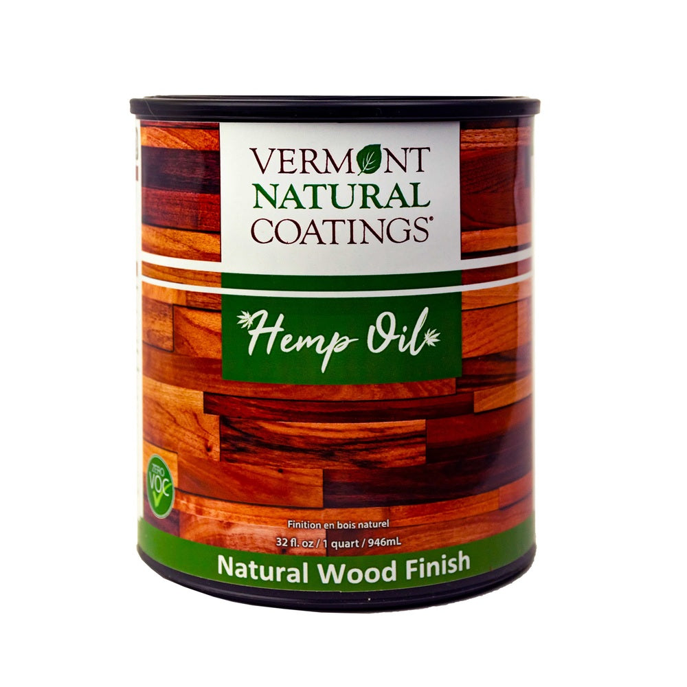 Vermont Natural Coatings 101287 Flat Oil-Based Wood Finish, Yellowish brown, 1 qt