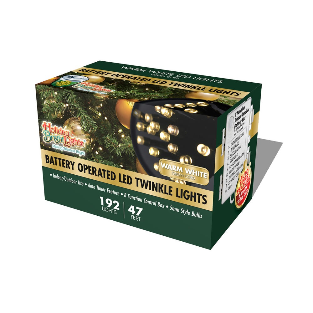 Holiday Bright Lights BO5M-192GWW Light Rice Led, Wrm White, 192 Lights
