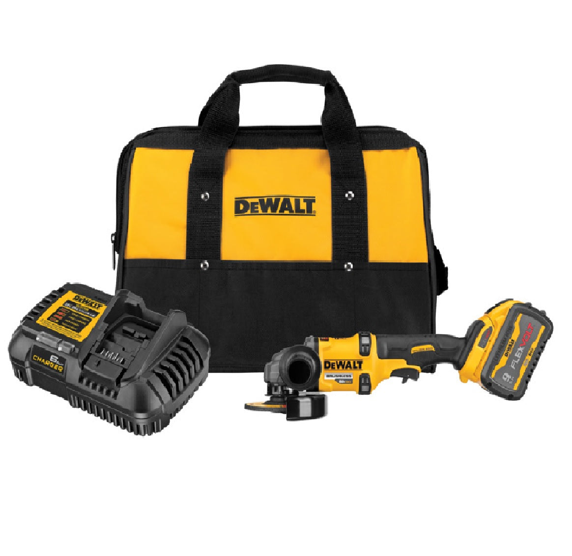 Dewalt DCG418X1 Brushless Cordless Grinder, Yellow