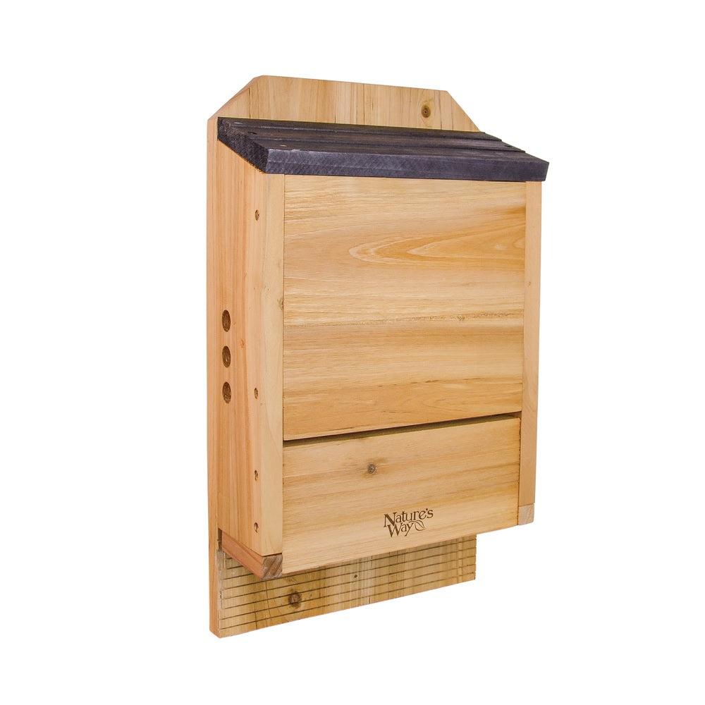 Nature's Way CWH6 Cedar Bat House, 20.5" x 5" x 12", Brown