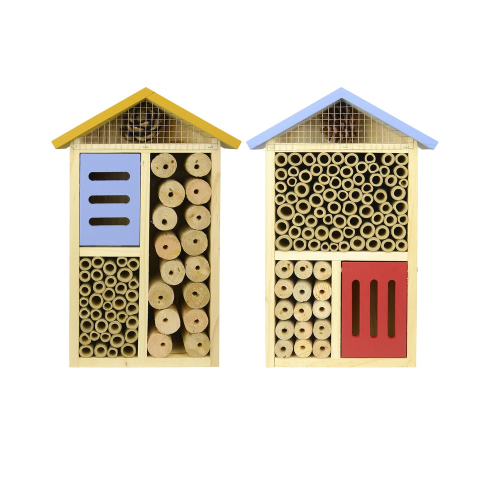 Nature's Way PWH3-AST Wood Insect House 12" x 8" x 3.5", Assorted
