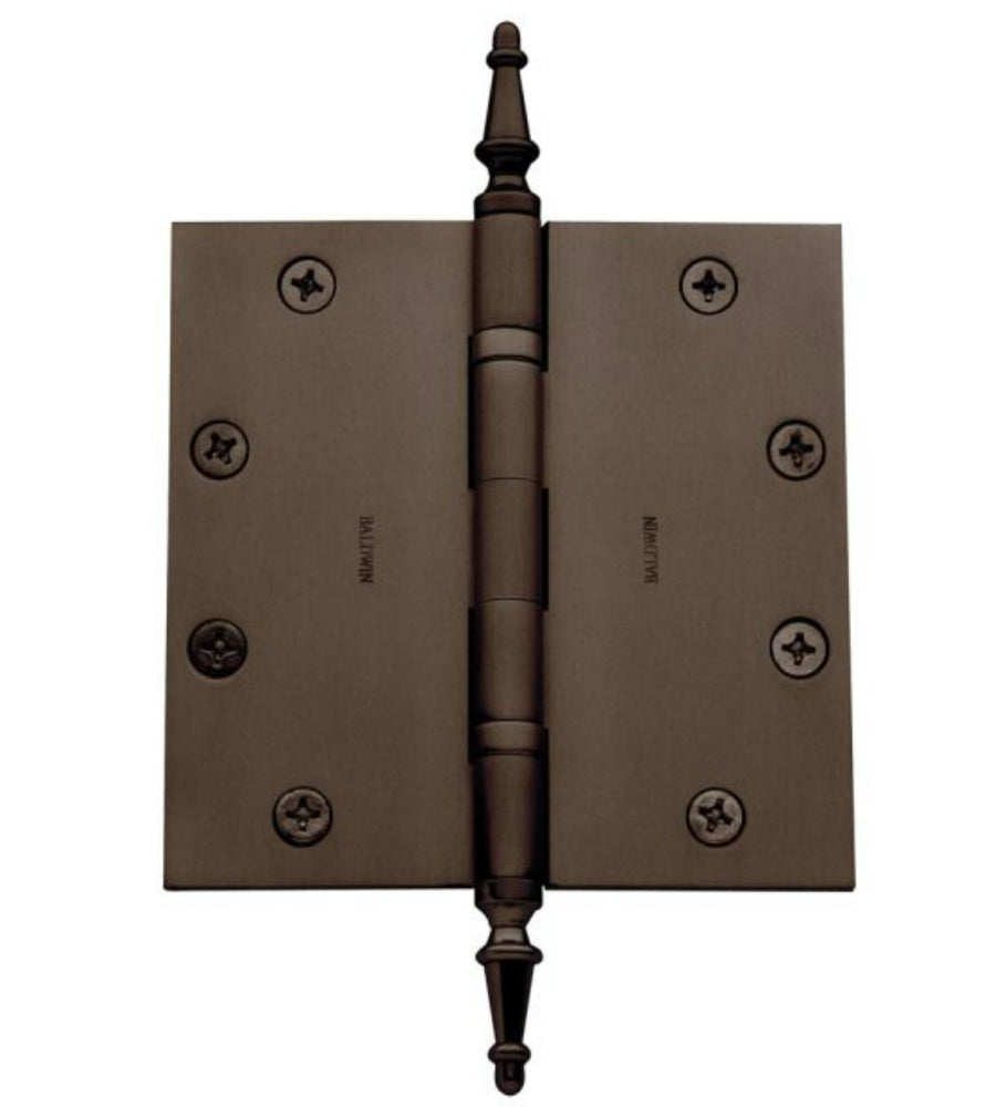 Baldwin 1051112I Square Ball Bearing Mortise Hinge, Venetian Bronze