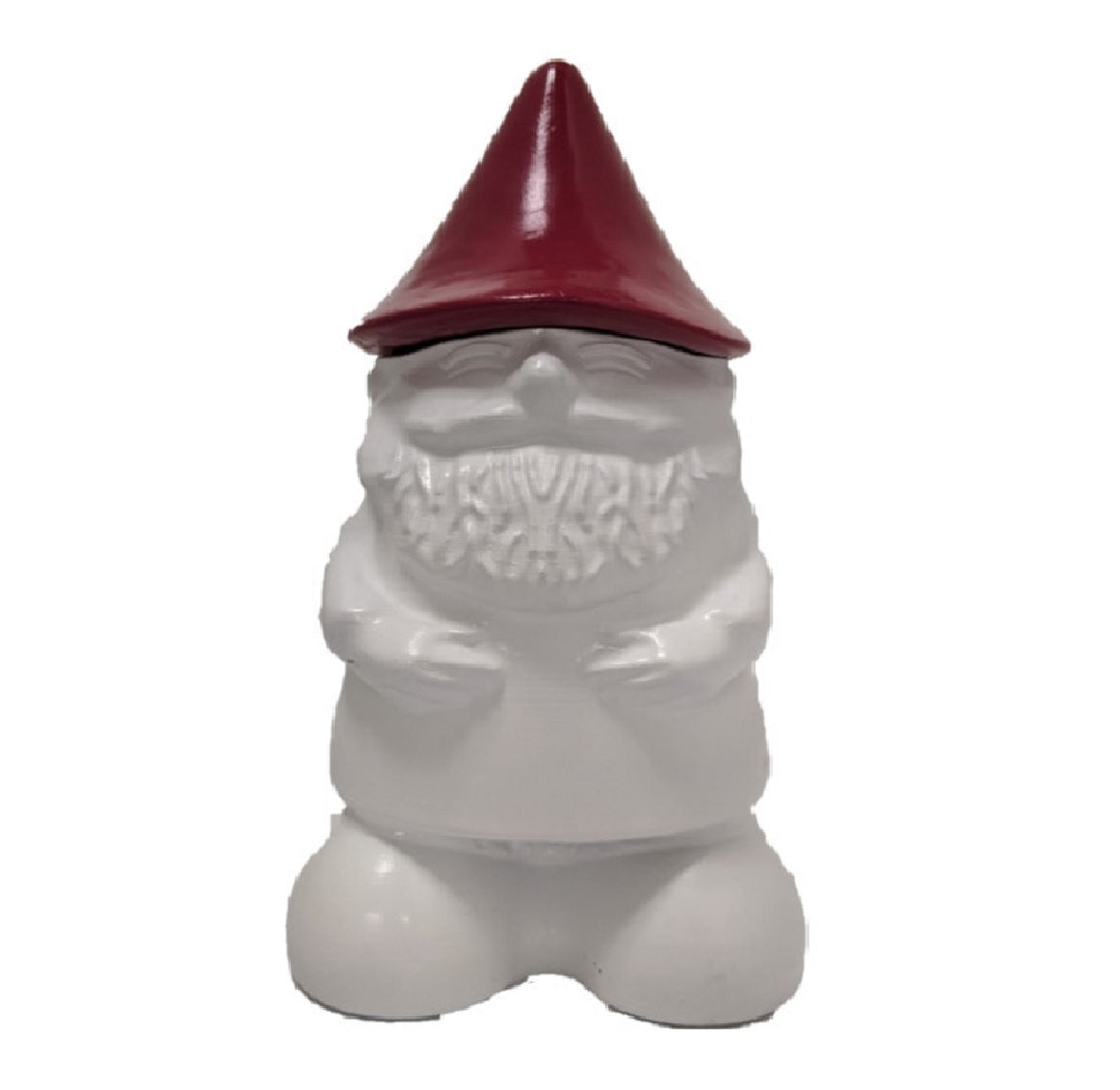 Tiki 1120161 White Ghome with Red Hat Tabletop Torch