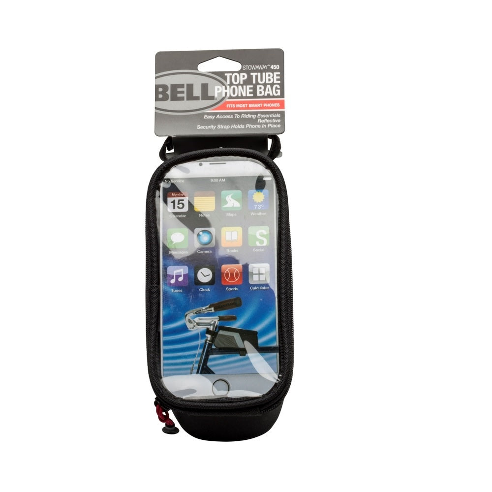 Bell Sports 7122083 450 Top Tube Phone Storage Bag, Black/Silver