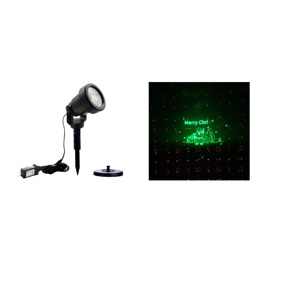 Santas Forest 92511 Red and Green Laser Light Projector, Black