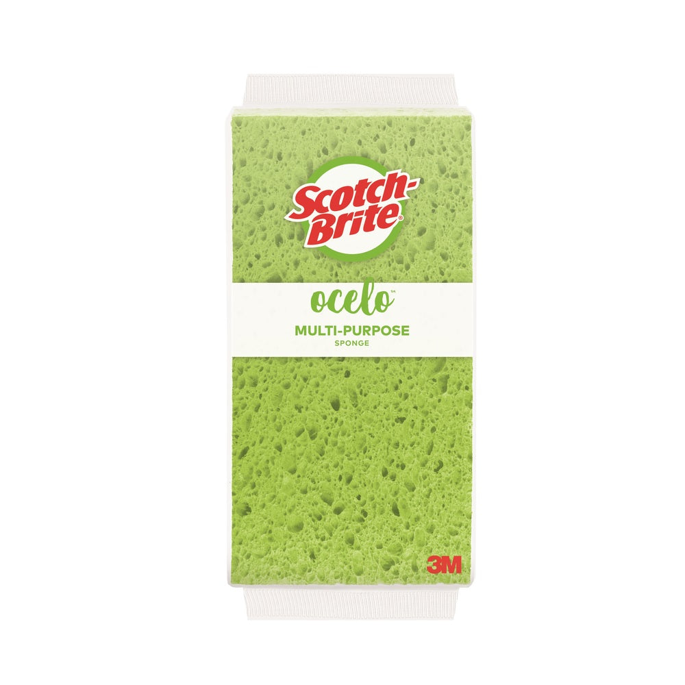ScotchBrite 7220-T-V  Multi-Purpose Sponge, 8.75". Green