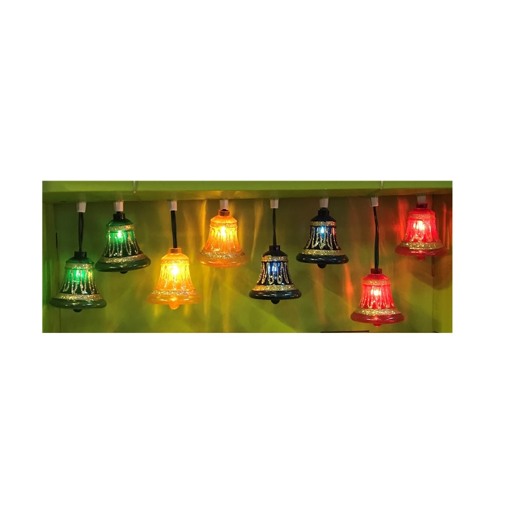 Santas Forest 19401 Multi-Glitter Bell Set, Clear, 120 V