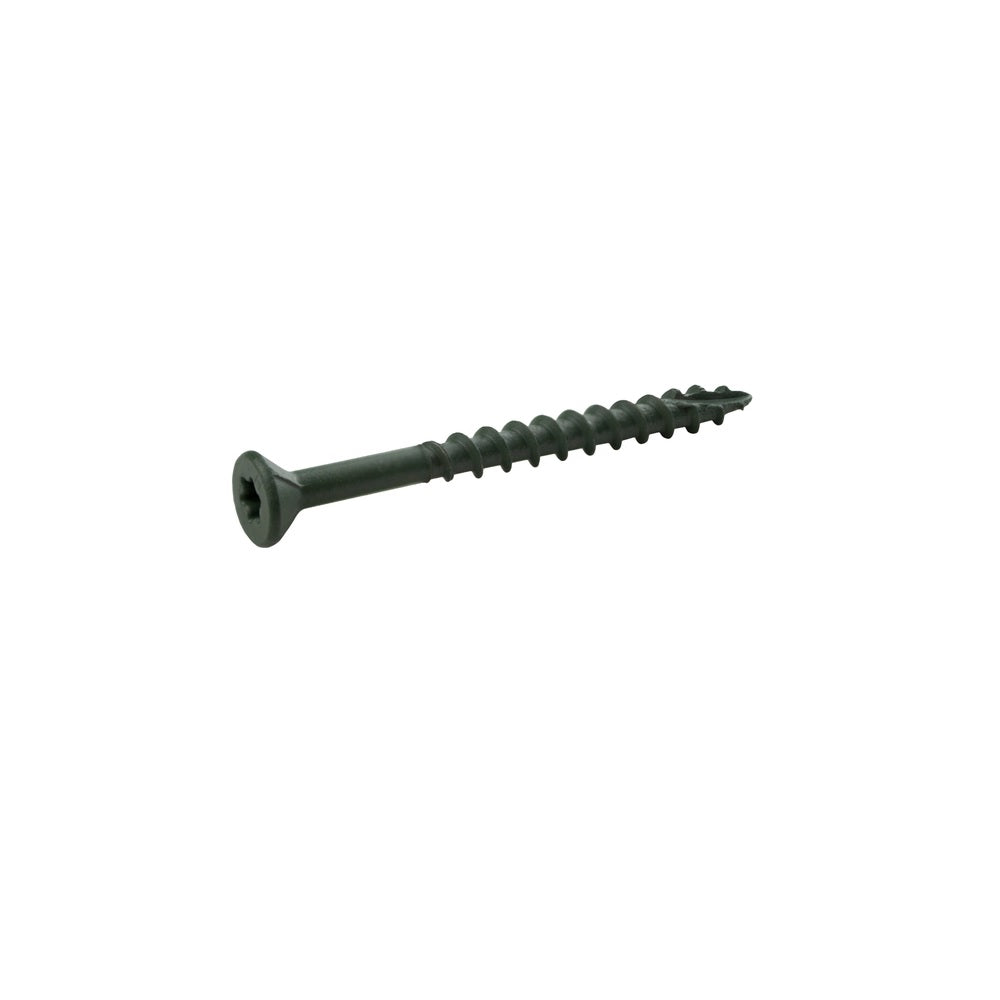 Grip-Rite P214STH1 Bugle Head Deck Screws and Plugs Kit, 2-1/4", Green